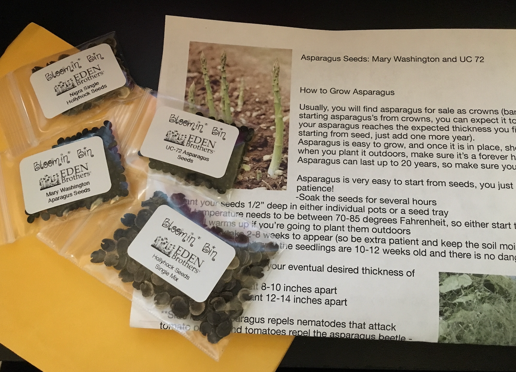 6 month Just the Seeds of the Month subscription